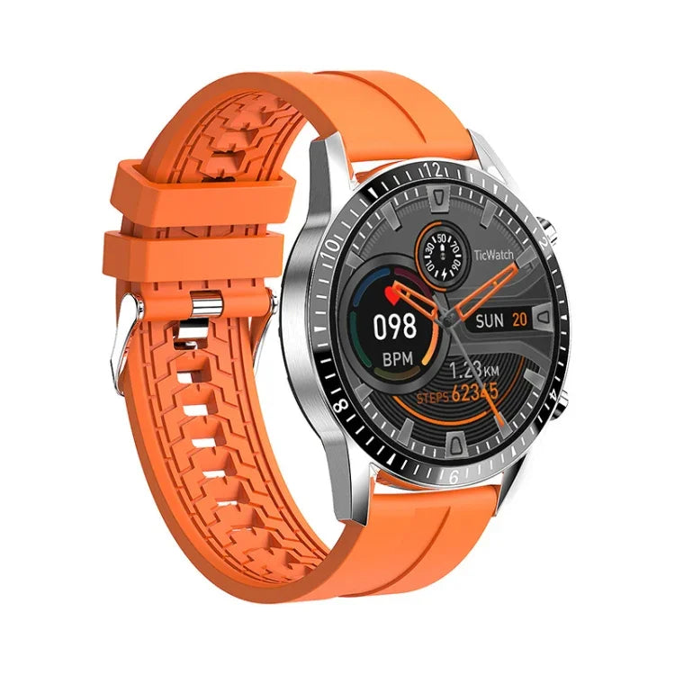 I9 1.5 Inch Heart Rate/Blood Pressure/Blood Oxygen Monitoring Watch, Color: Silver Steel, Black, Red, Orange, Green, Black Leather, Brown Leather, Black Steel, Silver Steel