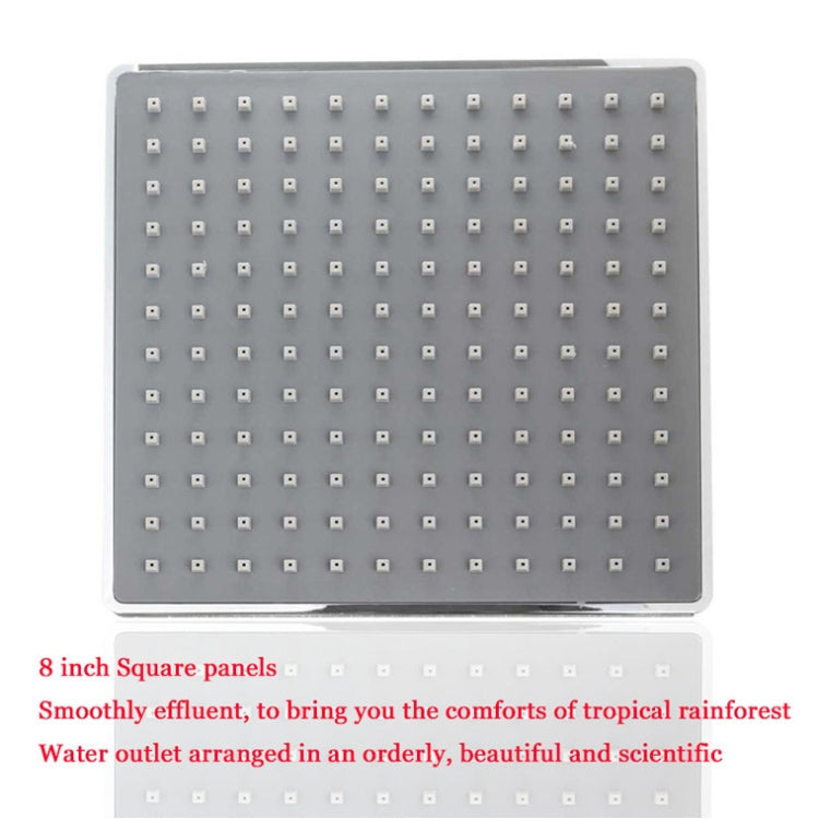 Bathroom 8 inch Square Electroplating Top Shower Head, 8 inch