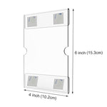 2 PCS 4x6 Inch Wall Mounted Acrylic Signage Bracket Wall Photo Frame, Wall Photo Frame
