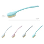 Long Handle Soft Hair Bathing Brush Nylon Hair Massage Brush, Soft Hair White, Soft Hair Grey, Soft Hair Blue, Soft Hair Pink