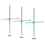 CHANGKUAI Yoga Hunchback Corrector Adjustable Open Shoulder Standing Training Stick, Pink, Blue, Green