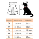 Collier de protection anti-morsure pour chats et chiens, post-opératoire, taille : 7/8 cm