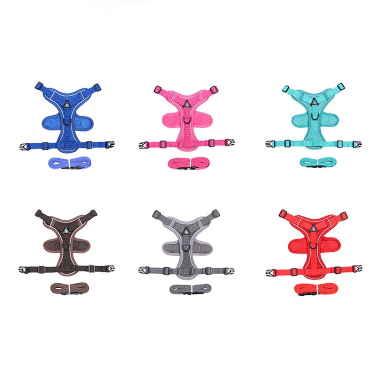HT-864 Pet Traction Rope Reflective Breathable Dog Chest Strap Vest, Size:, S, M, L, XL