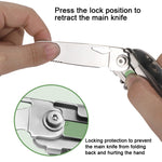 6-in-1 Folding Tableware (Fork/Knife/Spoon/Bottle Opener) for Camping and Survival