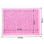 Food Grade Fondant Silicone Mold Pleated Skirt Cake Decorating Tool, CC562