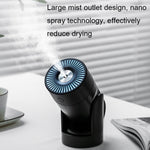 L09 USB Plug-in Rotating Colorful Night Light Humidifier, White, Pink, Black