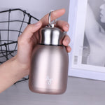 280ml 304 Stainless Steel Handle Vacuum Insulation Cup Big Belly Gift Cup, Black, Gold, Green, Silver, Rose Gold