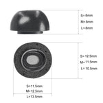 2 PCS Earbuds Memory Foam Ear Caps For TWS Airpods Pro,Size:, Large Black, Medium Black, Small Black, Large Gray, Medium Gray, Small  Gray