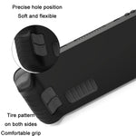 All-Inclusive Silicone Cover With Button Cap For Steam Deck, (Black), (Blue), (Red), (Pink)