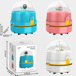 Desktop Vacuum Fan Charging Cleaning Machine Rubber Dandruff Keyboard Cleaner, Pink, White, Blue