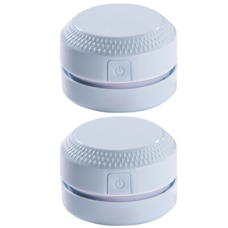 2PCS Desktop Mini Vacuum Cleaner Rubber Confetti Keyboard Cleaner, Pink, Blue