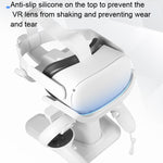 حامل عرض سماعة VR وحامل وحدة تحكم لجهاز Meta Quest 2، لجهاز Oculus Quest 2 أبيض