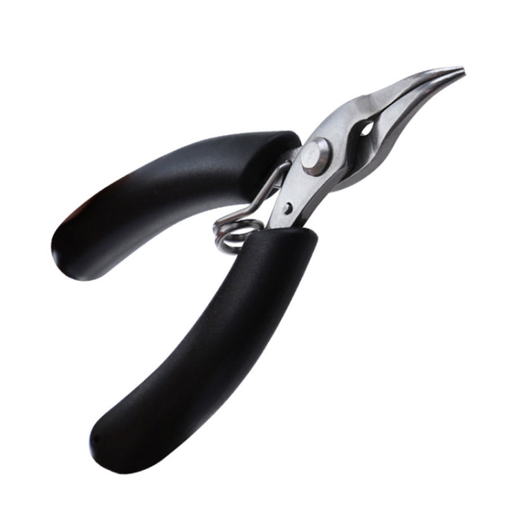 4 Inch Stainless Steel Palm Mini Electronic Pliers, Wire Cutters, Curved Nose Pliers, Needle Nose Flat Pliers, Needle Nose Round Pliers