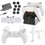 JYS JYS-P5151 For PS5 12 In 1 Handle Charger + Rocker Cap + Privacy Cover + Silicone Cover + Bracket Set, JYS-P5151