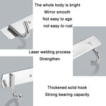 304 Stainless Steel No Punching Door Rear Coat Hook, 3 Hooks, 4 Hooks, 6 Hooks, 7 Hooks, 8 Hooks, 201 Butterfly Hook