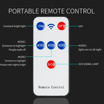 E-SMARTER LED Strong Light Dual Row Road Light Solar Garden Sensor Light, Style:, W789A-4, W789B-4