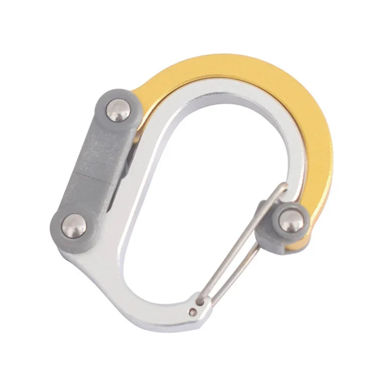 Aluminum Alloy D-type Outdoor Mountaineering Hook, S (Gold), S (Red), S (Black), S (Blue), M (Black), M (Red)