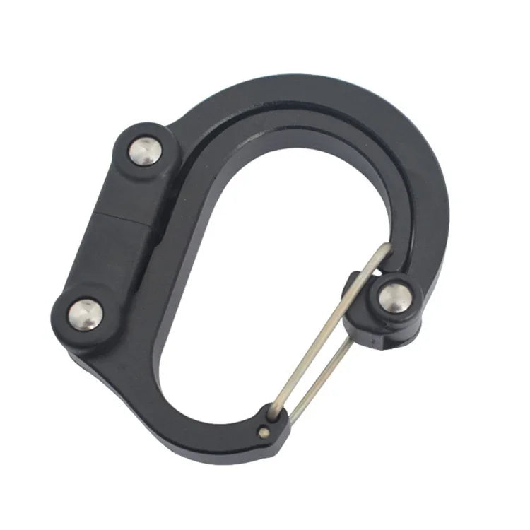 Aluminum Alloy D-type Outdoor Mountaineering Hook, S (Gold), S (Red), S (Black), S (Blue), M (Black), M (Red)