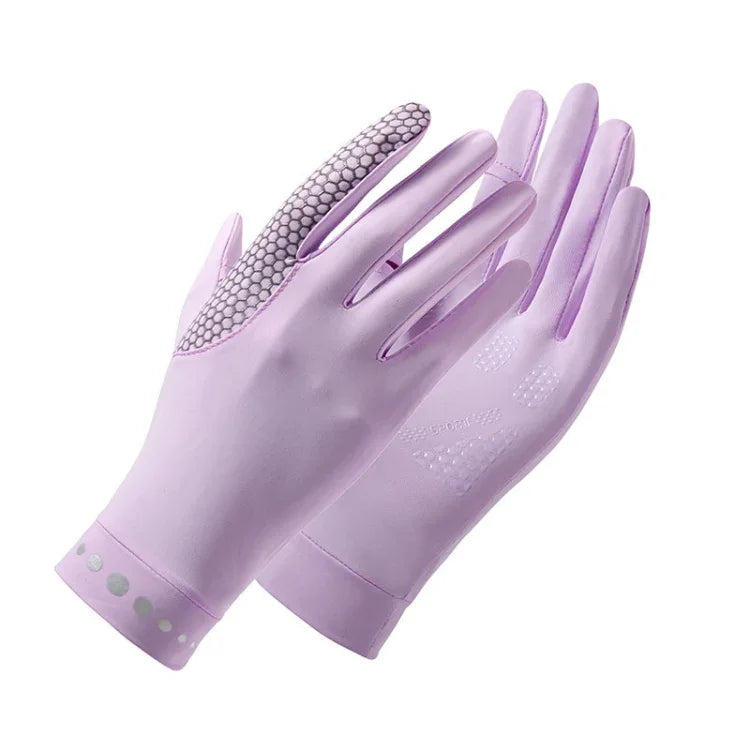 1 Pair XC-14 Riding Driving Sunscreen Anti-UV Fingerless Ice Silk Gloves, Style:, Honeycomb (Purple), Honeycomb (Pink), Honeycomb (Yellow), Honeycomb (Gray), Honeycomb (Black), Honeycomb (Dark Gray), Line (Purple), Line (Dark Gray), Line (Light Gray)  ...