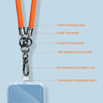 Mobile Phone Mountaineering Rope Lanyard  Can Be Hung Neck Or Crossbody, Black, Orange, Sky Blue, Red, Gem Blue, Violet, Brick Orange