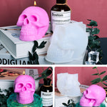 D804 Epoxy Mould Skull Candle Silicone Mould, D804