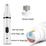 Pet USB Electric Shaver Dog Hair Trimming Nail Polisher, Nail Polisher