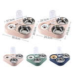 Dog Cat Triangle Automatic Drinking Water Bowl Pet Supplies, Size:, Small, Large