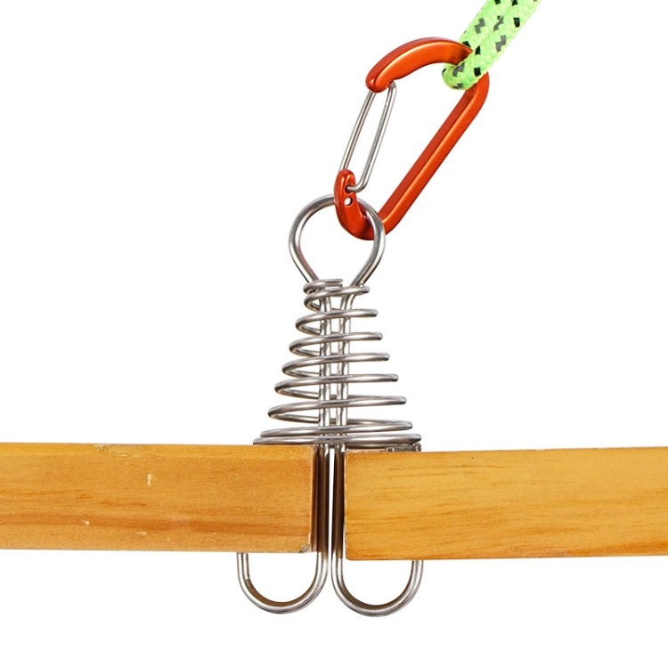 Outdoor Barracks Octopus Buckle Camping Deck Nail Stainless Steel Fixed Tent Rope Buckle, Octopus Buckle