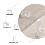 Children Drawer Anti-opening Cabinet Door Refrigerator Safety Lock, 10 PCS/Pack, Pair Lock 10 PCS/Pack, 5 PCS/Pack, Pair Lock 5 PCS/Pack, 5 PCS Transparent +5 Pair Lock