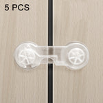 Children Drawer Anti-opening Cabinet Door Refrigerator Safety Lock, 10 PCS/Pack, Pair Lock 10 PCS/Pack, 5 PCS/Pack, Pair Lock 5 PCS/Pack, 5 PCS Transparent +5 Pair Lock