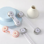 10 PCS Children Household Anti-opening Drawer Door Safety Lock, Short White Gray, Short White Orange, Long White Gray