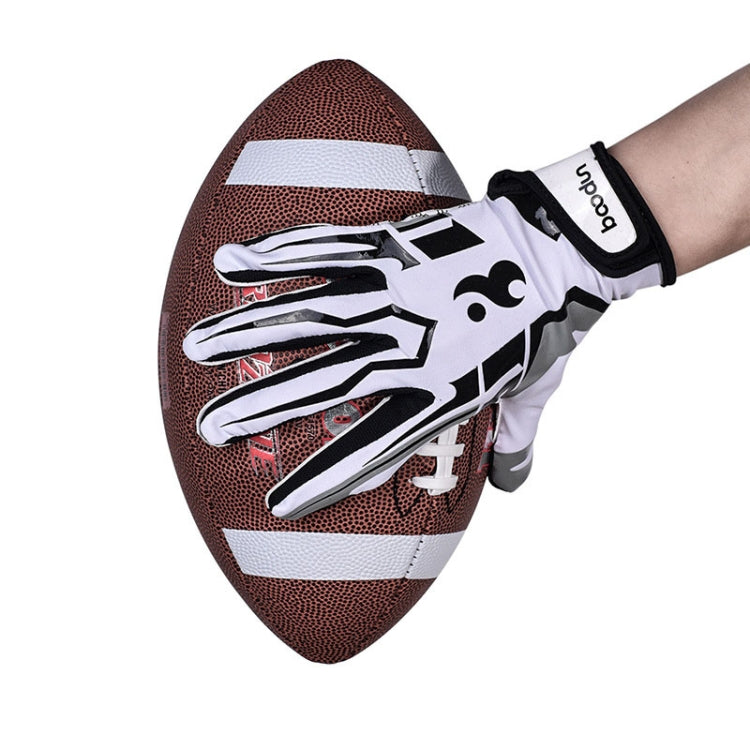 BOODUN C281071G Baseball Rugby Gloves Fitness Sports Anti-Slip Outdoor Hiking Gloves, C281071G White M, C281071G White L, C281071G Red S, C281071G Red M, C281071G Red L, C281071G White S