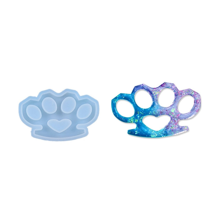 D650 DIY Drop Mold Defense Finger Tiger Silicone Mold, 2 PCS D650 01, 2 PCS D650 02