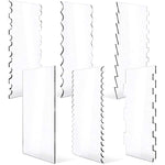 6 In 1 Clear Acrylic Cake Scraper Smoothing Tool Set, 6 In 1