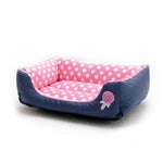 Cartoon Pet Kennel Square Cushion For Small And Medium Pet, S, M, L