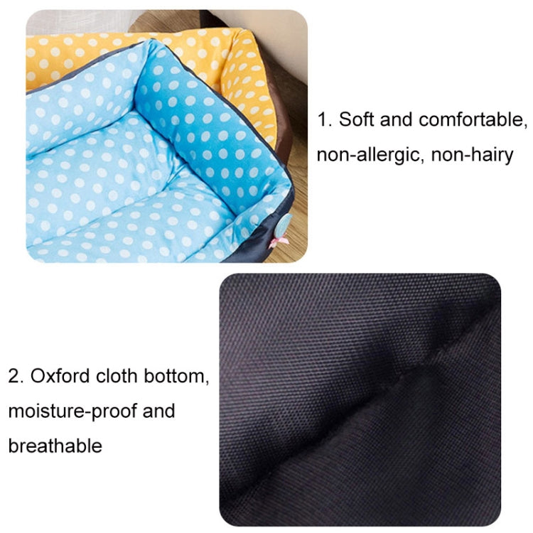 Cartoon Pet Kennel Square Cushion For Small And Medium Pet, S, M, L