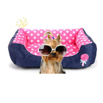 Cartoon Pet Kennel Square Cushion For Small And Medium Pet, S, M, L