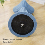 Round Elasticity Fan Dust Cover Household Use Fabric Fan Protective Cover, 110x45cm Blue, 110x45cm Gray, 110x45cm Green