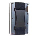 ZDL-05 Tracker Protection Organizer Metal Card Holder For AirTag 2nd Gen / AirTag 1st Gen, Army Green, Black, Grey, Light Blue