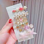 Alloy Colorful Hairpin Headgear Pearl Rhinestone Clip Set, 8PCS/Set Heavy Work, 8PCS/Set Cherry, 8PCS/Set Pink Cherry, 8PCS/Set Starfish, 7PCS/Set Mermaid, 4PCS/Set Light Blue, 6PCS/Set Pink, 6PCS/Set Purple, 6PCS/Set Fresh Green, 8PCS/Set Blue        ...