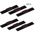 6 PCS U-shaped Iron Tube Dining Table Foot Cover Office Computer Chair Leg Protector, U-shaped Table Foot Cover