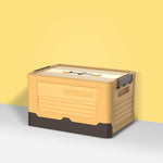 Foldable Book Box Plastic Storage Box, S Mint Blue, S Banana Yellow, S Sunset Orange, M Mint Blue, M Banana Yellow, M Sunset Orange, L Mint Blue, L Banana Yellow, L Sunset Orange