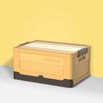 Foldable Book Box Plastic Storage Box, S Mint Blue, S Banana Yellow, S Sunset Orange, M Mint Blue, M Banana Yellow, M Sunset Orange, L Mint Blue, L Banana Yellow, L Sunset Orange