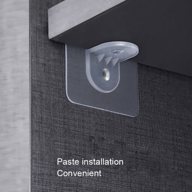 4pcs /Set Simple Firm Load Bearing Wardrobe Layered Partition Bracket, Size:, Small 6cm, Large 7cm