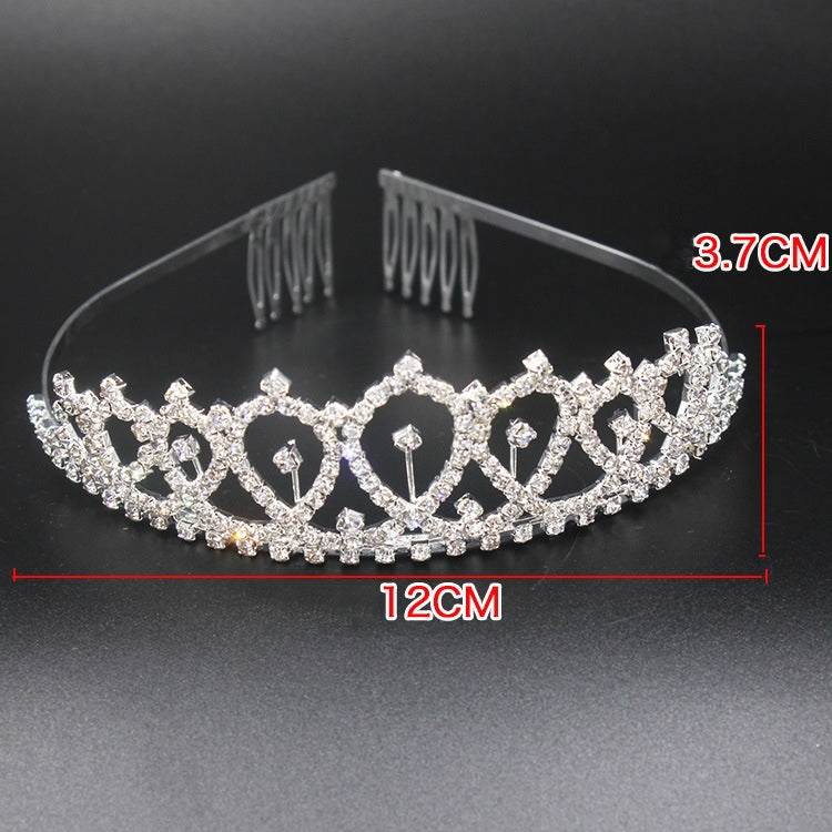 WM-02 Crystal Diamond Birthday Party Wedding Updo Crown, Color: Gold Queen Set1, Silver, Gold Queen, AB Silver Queen, Silver Queen, Rose Gold Queen, Golden Queen, Silver Girl, AB Gold Girl, Gold Girl, Rose Gold Girl, Rose Gold 21, Gold 21              ...