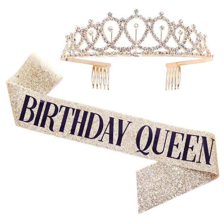 WM-02 Crystal Diamond Birthday Party Wedding Updo Crown, Color: Gold Queen Set1, Silver, Gold Queen, AB Silver Queen, Silver Queen, Rose Gold Queen, Golden Queen, Silver Girl, AB Gold Girl, Gold Girl, Rose Gold Girl, Rose Gold 21, Gold 21              ...