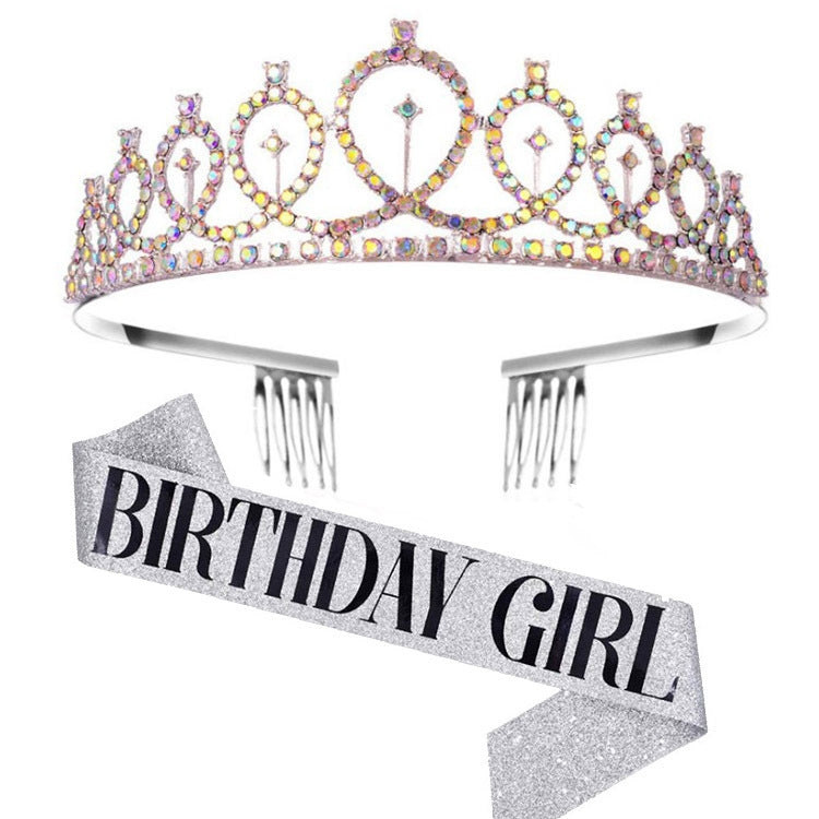 WM-02 Crystal Diamond Birthday Party Wedding Updo Crown, Color: Gold Queen Set1, Silver, Gold Queen, AB Silver Queen, Silver Queen, Rose Gold Queen, Golden Queen, Silver Girl, AB Gold Girl, Gold Girl, Rose Gold Girl, Rose Gold 21, Gold 21              ...