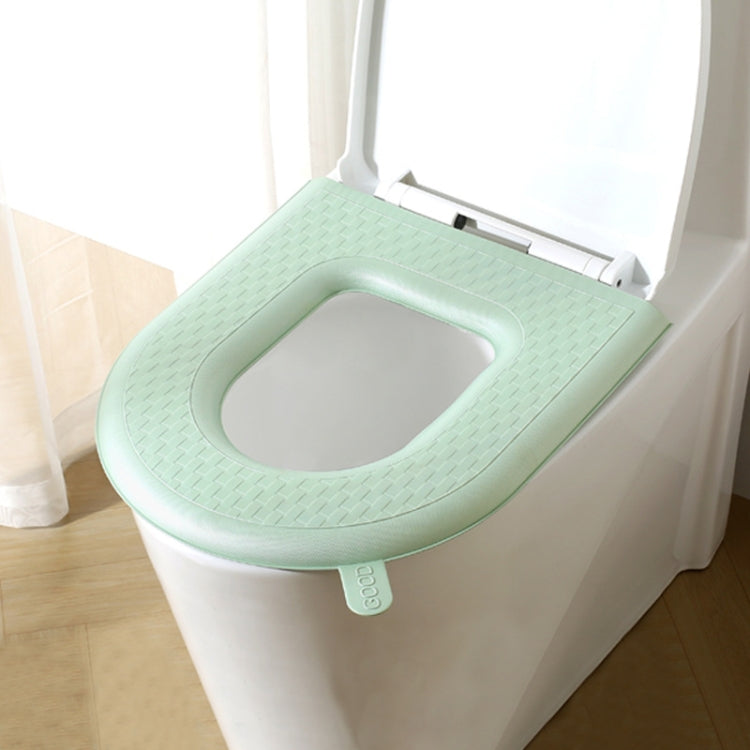 مقعد مرحاض منزلي سميك مقاوم للماء وقابل للغسل، أخضر، رمادي