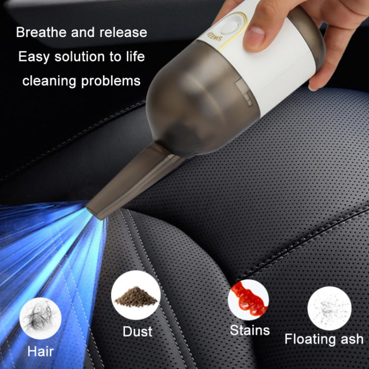 Desktop Mini Rechargeable Handheld Vacuum Cleaner, White, Black, Green