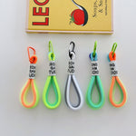 5 PCS Mobile Phone Case Fluorescent Lanyard Cellphone Wrist Rope, White and Blue, Black and White, Orange and Blue, White Red, Orange Yellow, Blue Green, Dark Blue, White Purple